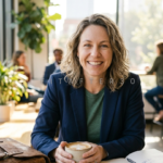 Confident woman over 40 after successful weight loss journey