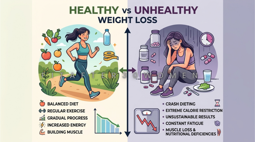 Healthy natural weight loss compared to diet pills methods