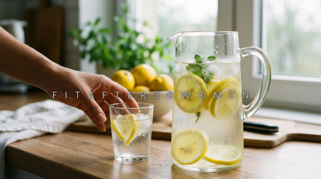 Lemon water drink for metabolism and belly fat loss