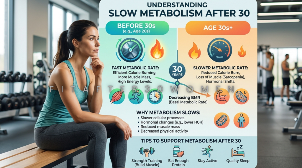 Slow metabolism and belly fat problems after 30